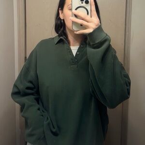 Dark Green Men’s Polo Top